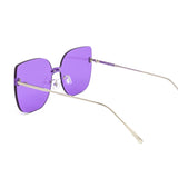 12 Pack: Minimalistic Oversized Rimless Cateye Wholesale Sunglasses