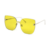 12 Pack: Minimalistic Oversized Rimless Cateye Wholesale Sunglasses
