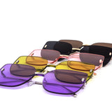 12 Pack: Minimalistic Oversized Rimless Cateye Wholesale Sunglasses