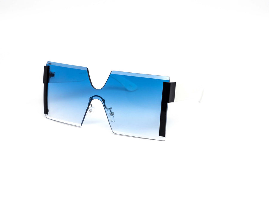 12 Pack: Semi-Rimless Square Gradient Wholesale Sunglasses