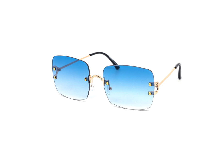 12 Pack: Chic Rimless Gradient Wholesale Sunglasses