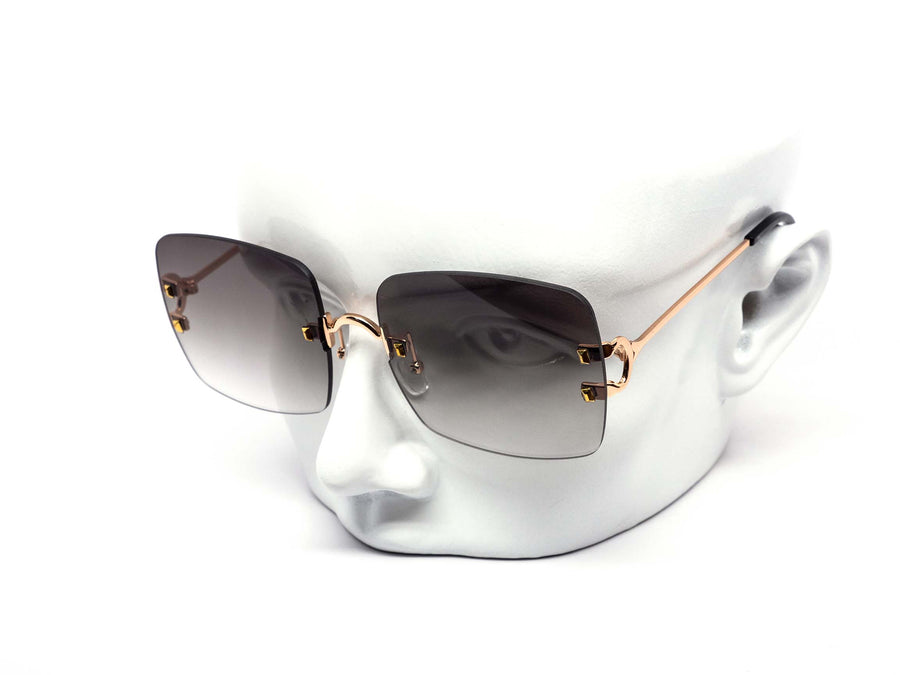12 Pack: Chic Rimless Duotone Gradient Wholesale Sunglasses