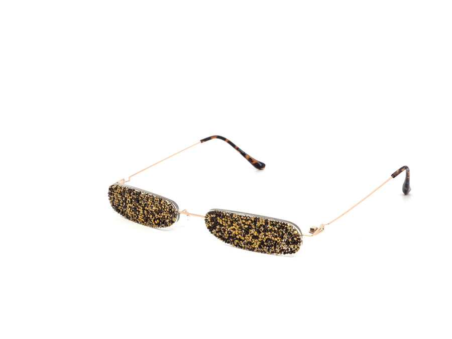 12 Pack: Ultra Slim Glitter Fashion Wholesale Sunglasses