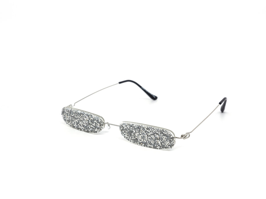 12 Pack: Ultra Slim Glitter Fashion Wholesale Sunglasses