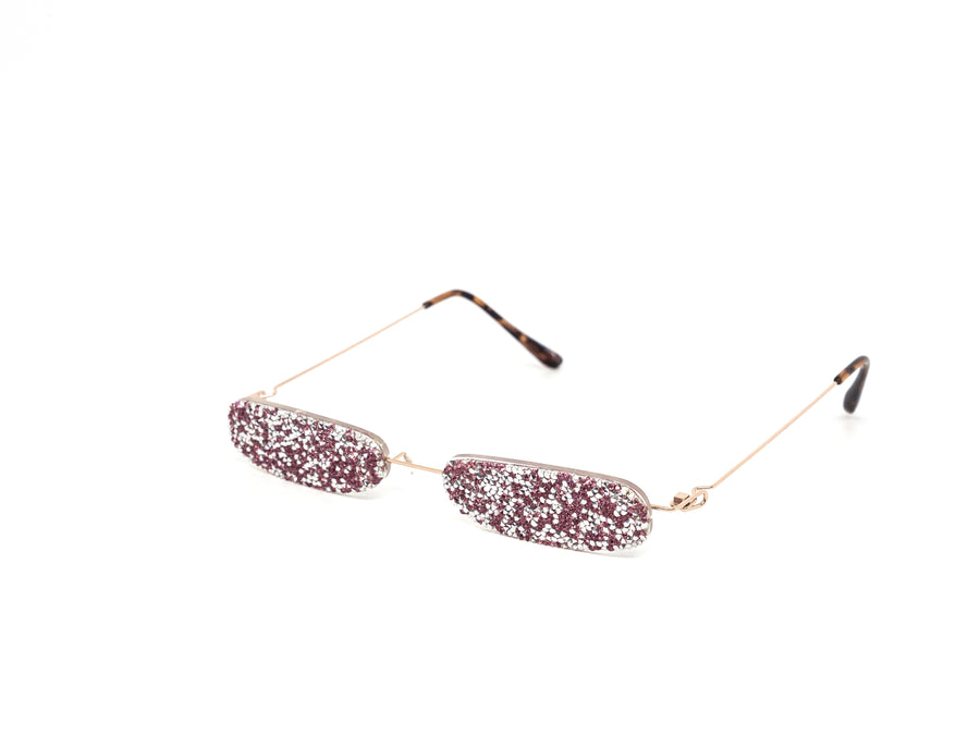 12 Pack: Ultra Slim Glitter Fashion Wholesale Sunglasses
