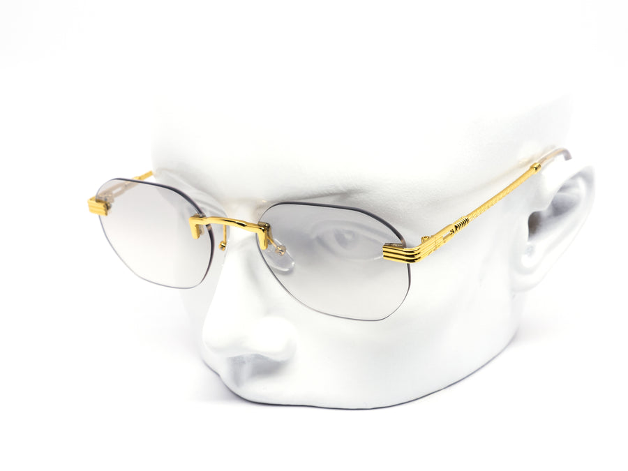 12 Pack: Rimless Gradient Metal Wholesale Sunglasses