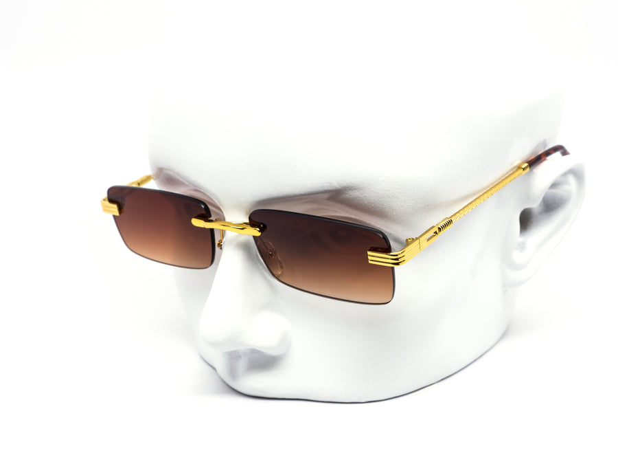 12 Pack: Chic Rectangular Frameless Gradient Wholesale Sunglasses