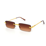 12 Pack: Chic Rectangular Frameless Gradient Wholesale Sunglasses