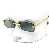 12 Pack: Chic Rectangular Frameless Color Wholesale Sunglasses