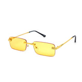 12 Pack: Chic Rectangular Frameless Color Wholesale Sunglasses