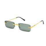 12 Pack: Chic Rectangular Frameless Color Wholesale Sunglasses