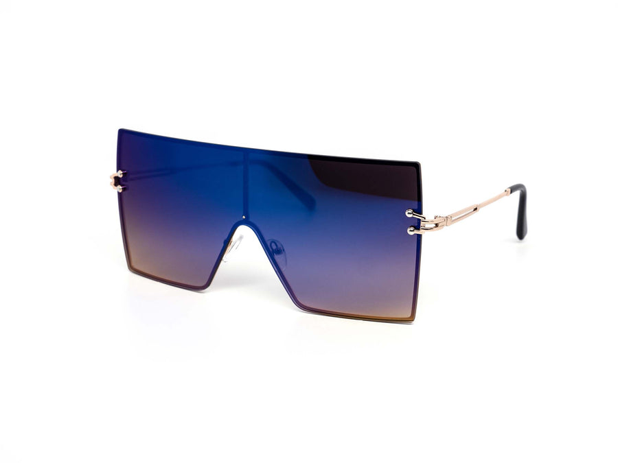 12 Pack: Sleek Oversized Rimless Square Mirror Wholesale Sunglasses