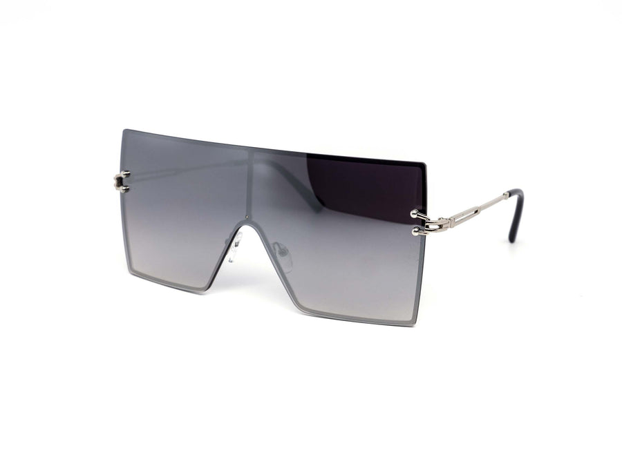 12 Pack: Sleek Oversized Rimless Square Mirror Wholesale Sunglasses