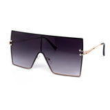 12 Pack: Sleek Oversized Rimless Square Mirror Wholesale Sunglasses