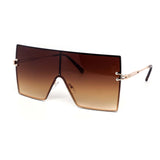 12 Pack: Sleek Oversized Rimless Square Mirror Wholesale Sunglasses