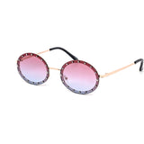 12 Pack: Rimless Oval Rhinestone Studded Wholesale Sunglasses