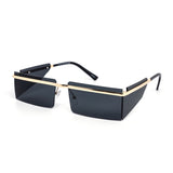 12 Pack: Rimless Angled Blinker Color Wholesale Sunglasses