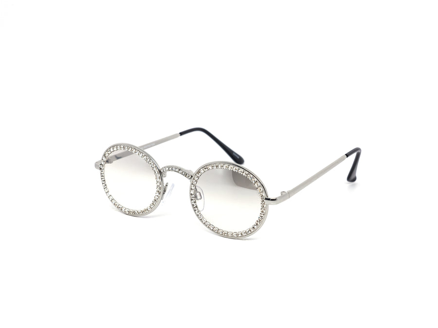 12 Pack: Rhinestone Circle Metal Drip Wholesale Sunglasses