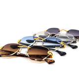 12 Pack: Round Miter-cut Rimless Petite Gradient Wholesale Sunglasses
