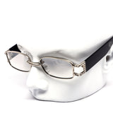 12 Pack: Thick Framed Rhinestone Accented Fashion Wholesale Sunglasses