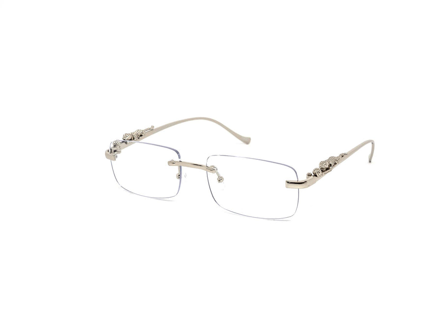 12 Pack: Chic Rimless Feline Clear Eyeglasses Wholesale Sunglasses