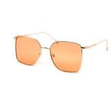 12 Pack: Chic Oversized Minimalist Gold Metal Wholesale Sunglasses