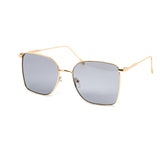 12 Pack: Chic Oversized Minimalist Gold Metal Wholesale Sunglasses