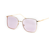 12 Pack: Chic Oversized Minimalist Gold Metal Wholesale Sunglasses