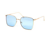 12 Pack: Chic Oversized Minimalist Gold Metal Wholesale Sunglasses