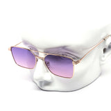 12 Pack: Petite Assorted Metal Duotone Gradient Wholesale Sunglasses