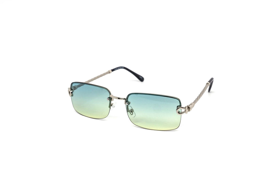 12 Pack: Rimless Metal Rope Slim color Gradient Wholesale Sunglasses