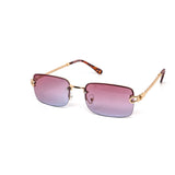 12 Pack: Rimless Metal Rope Slim color Gradient Wholesale Sunglasses