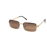 12 Pack: Rimless Metal Rope Slim color Gradient Wholesale Sunglasses