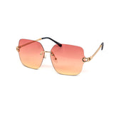 12 Pack: Rimless Metal Rope Duotone Gradient Wholesale Sunglasses