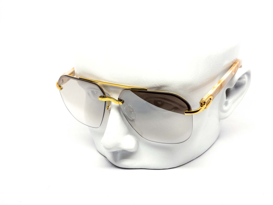12 Pack: Rimless Gradient Aviator Wholesale Sunglasses