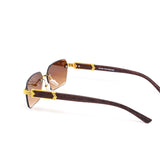 12 Pack: Rimless Miter Hexa Royal Gradient Wholesale Sunglasses