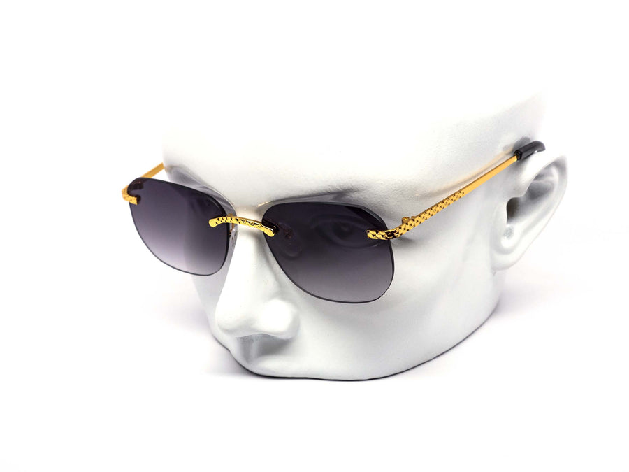 12 Pack: Rimless Chic Metal Gradient Wholesale Sunglasses