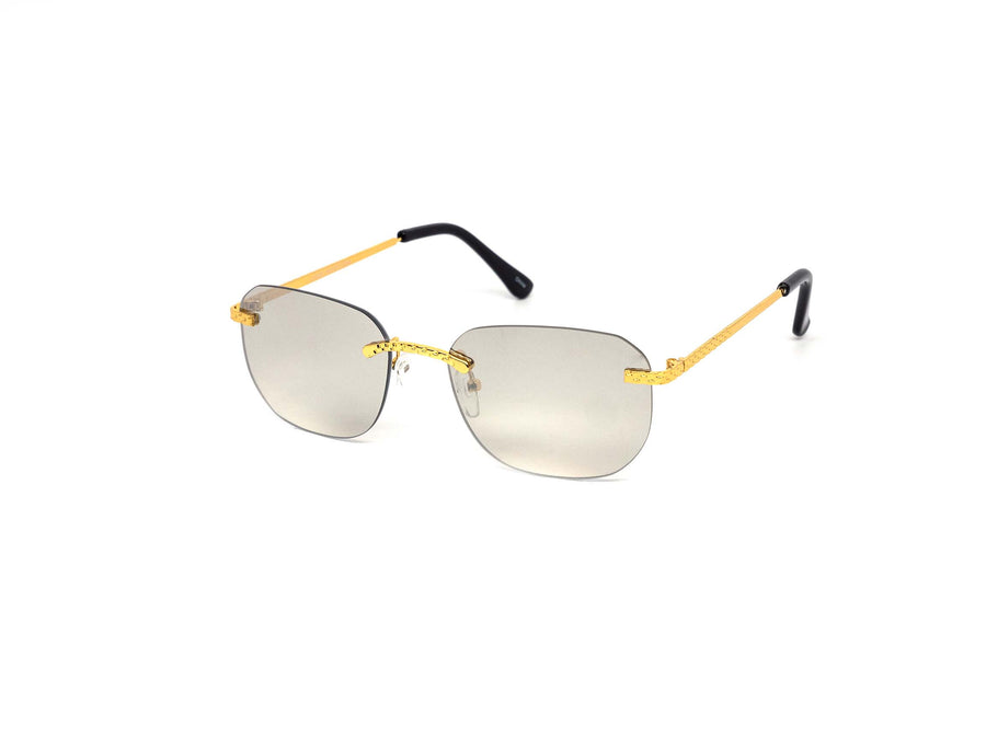 12 Pack: Rimless Chic Metal Gradient Wholesale Sunglasses