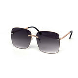 12 Pack: Oversized Metal Rope Chain Gradient Wholesale Sunglasses