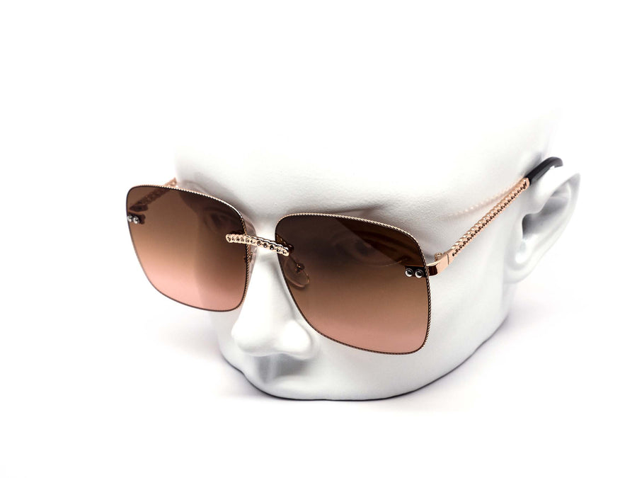 12 Pack: Oversized Metal Rope Chain Gradient Wholesale Sunglasses