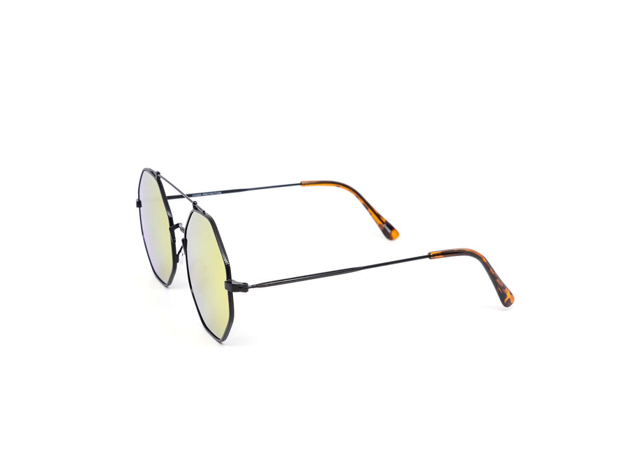 12 Pack: Retro Trendy Hexagon Aviator Wholesale Sunglasses
