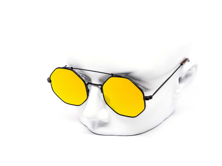 12 Pack: Retro Trendy Hexagon Aviator Wholesale Sunglasses