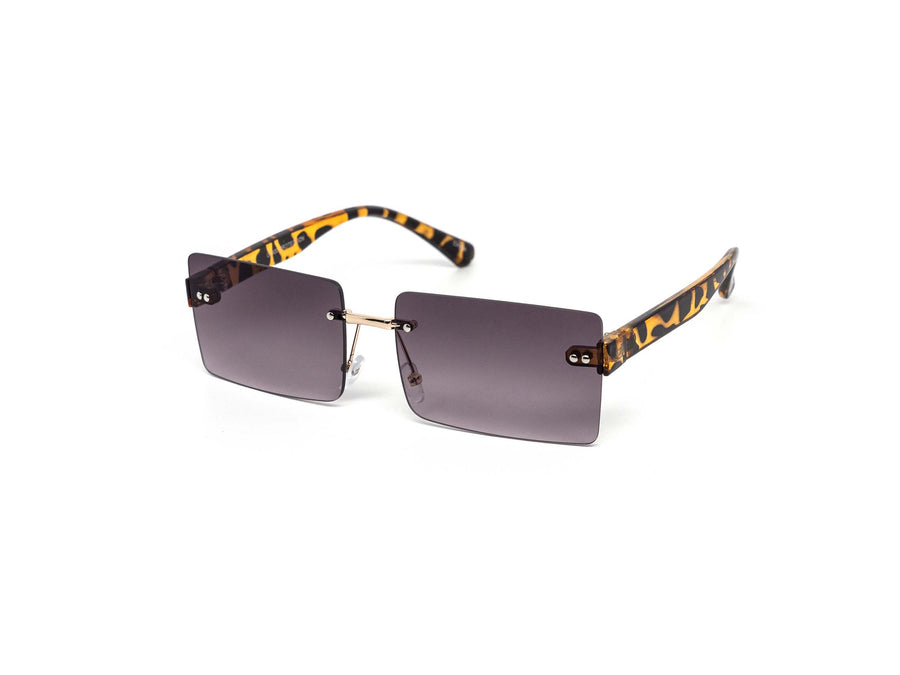 12 Pack: Square Rimless Color Gradient Wholesale Sunglasses