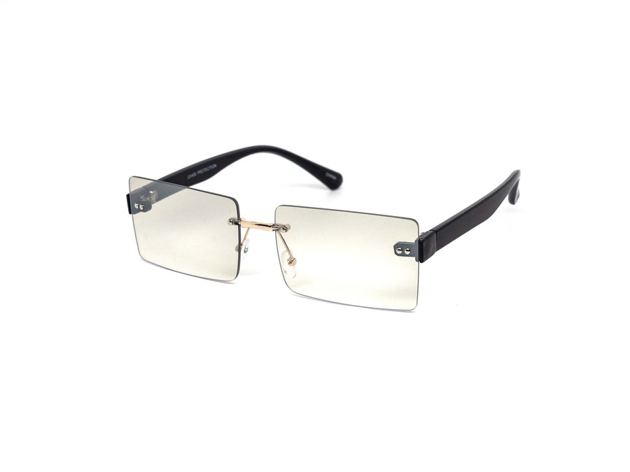 12 Pack: Square Rimless Color Gradient Wholesale Sunglasses
