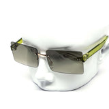 12 Pack: Square Rimless Crystal Color Gradient Wholesale Sunglasses