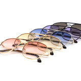 12 Pack: Trendy Mini Aviator Color Gradient Wholesale Sunglasses