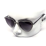 12 Pack: Rhinestone Heart Metal Gradient Wholesale Sunglasses