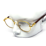 12 Pack: Midori Metal Wood Clear Wholesale Glasses