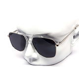 12 Pack: Unique Metal Hexagon Aviator Wholesale Sunglasses