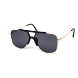 12 Pack: Unique Metal Hexagon Aviator Wholesale Sunglasses
